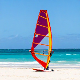Caribbean Holidays, Aruba Adventure Holidays, Travellers kitesurfing and windsurfing in Aruba&rsquo;s steady trade winds beside a sunny sandy beach
