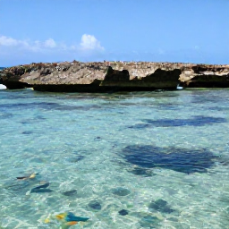Caribbean Holidays, Aruba Adventure Holidays, Travellers snorkelling in clear Caribbean water beside a rocky Aruba coastline, with bright fish visible below the surface