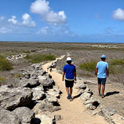 Caribbean Holidays, Aruba Adventure Holidays, Visitors exploring the rocky trails and desert landscape of Arikok National Park in Aruba