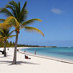 Caribbean Holidays, Aruba Beach Holidays, Relaxed visitors on Eagle Beach in Aruba, soft white sand, calm blue water and shaded palm trees