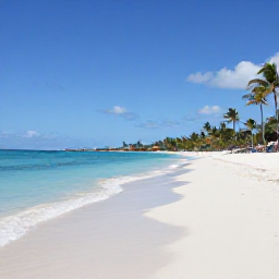 Caribbean Holidays, Aruba Beach Holidays, White sandy beach in Aruba with calm turquoise water, palm trees and bright Caribbean sunshine