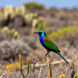 Caribbean Holidays, Aruba Birdwatching, Colourful Caribbean birds among cacti and scrub in Aruba&rsquo;s dry landscape