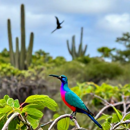 Caribbean Holidays, Aruba Birdwatching, Colourful Caribbean birds in Aruba's wetlands and cacti landscape