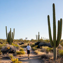 Caribbean Holidays, Aruba Birdwatching Holidays, A relaxed early-morning birdwatching walk through Aruba's cactus landscape under clear blue skies