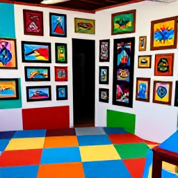 Caribbean Holidays, Aruba Culture Holidays, Friendly Aruban artisan creating handmade craft in a small studio, with colourful artwork and island-inspired souvenirs