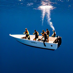 Caribbean Holidays, Aruba Diving May, A friendly Aruba dive boat carrying scuba divers across calm blue Caribbean water