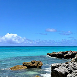 Caribbean Holidays, Aruba in August, A bright coastal view of Aruba in August, with turquoise sea, rugged rocks and a clear blue sky