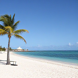 Caribbean Holidays, Aruba in January, Wide white-sand beach in Aruba under bright January sunshine, calm turquoise sea, palm trees and relaxed holiday atmosphere