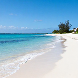 Caribbean Holidays, Aruba in July, A secluded Aruba beach with clear shallow water, white sand, gentle waves and a few divi-divi trees under a sunny blue sky