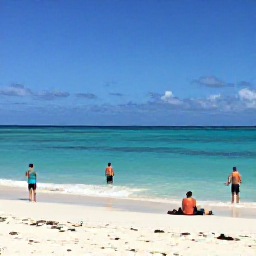 Caribbean Holidays, Aruba in June, Visitors enjoying a bright sandy beach in Aruba with turquoise water, gentle trade winds and clear June sunshine
