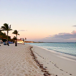 Caribbean Holidays, Aruba in September, Relaxed September afternoon at Eagle Beach in Aruba, with wide white sand, calm turquoise water and low-rise palms