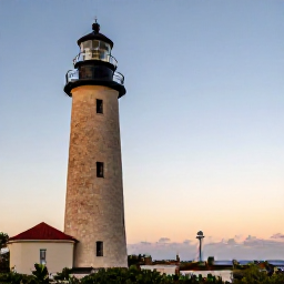 Caribbean Holidays, Aruba Instagram Hotspots, A peaceful evening photograph of Aruba&rsquo;s California Lighthouse overlooking the coastline, with warm sunset colours, pale stone and a clear Caribbean sky
