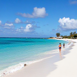 Caribbean Holidays, Aruba Instagram Hotspots, Turquoise shallow water and a lone person enjoying the white sand at Baby Beach in Aruba