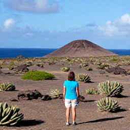 Caribbean Holidays, Aruba January Holidays, Solo visitor exploring Arikok National Park in Aruba, rugged desert landscape, cacti and dramatic coastal views