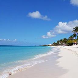 Caribbean Holidays, Aruba June Holidays, A sunny Aruba beach in June with calm turquoise water, white sand, palm trees and a relaxed all-inclusive holiday atmosphere