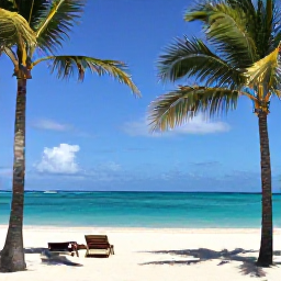 Caribbean Holidays, Aruba Luxury Holidays, Elegant luxury resort on a sunny Aruba beach in September, turquoise sea, palm trees and relaxed holiday atmosphere