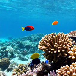 Caribbean Holidays, Aruba Nature Holidays, Colourful snorkellers viewing tropical fish and coral in clear Caribbean water near Aruba
