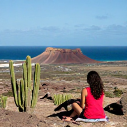 Caribbean Holidays, Aruba Solo Holidays, Solo traveller exploring Arikok National Park in Aruba, viewing rugged desert landscape, cacti and dramatic coastline