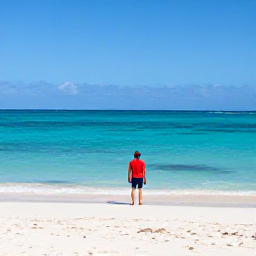 Caribbean Holidays, Aruba Solo Holidays, Solo traveller relaxing on a sunny Aruba beach in November, turquoise sea and soft white sand