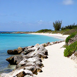 Caribbean Holidays, Aruba Walking Holidays, A scenic coastal walking trail in Aruba with turquoise sea, white sand, rocky shoreline and bright Caribbean sunshine