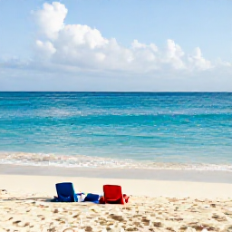 Caribbean Holidays, Aruba Wellness July, Relaxed beach scene at Eagle Beach in Aruba during a warm July morning, calm turquoise sea and soft white sand