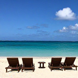 Caribbean Holidays, Aruba Wellness March, Peaceful Palm Beach in Aruba with sun loungers, turquoise water and a relaxed March atmosphere