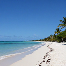 Caribbean Holidays, August Adults Only, A wide view of Grace Bay Beach in Turks and Caicos with calm turquoise sea, white sand and palm trees