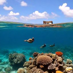Caribbean Holidays, August Adults Only, Snorkellers exploring clear shallow water above a colourful coral reef near Providenciales