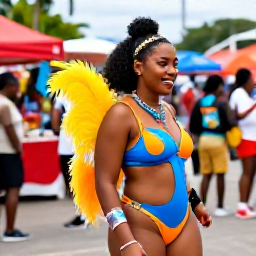Caribbean Holidays, August Adventure, A lively August street festival in Trinidad and Tobago with colourful costumes, music and local food stalls