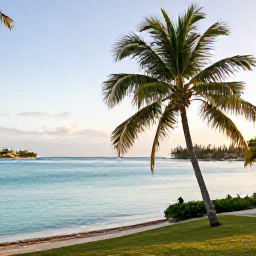 Caribbean Holidays, August Birdwatching, Peaceful morning birdwatching at Grand Cul-de-Sac lagoon on Saint Barth&eacute;lemy, with palms and calm turquoise water