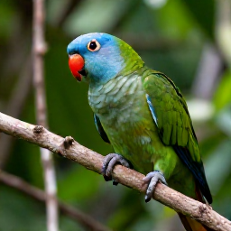 Caribbean Holidays, August Birdwatching, Saint Lucia parrot in a dense green rainforest, detailed natural wildlife photograph