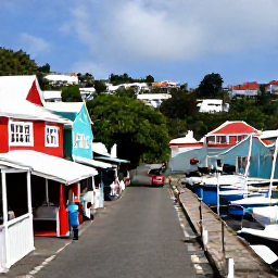 Caribbean Holidays, August Culture Holidays, Visitors exploring the streets and harbour of Gustavia, Saint Barth&eacute;lemy, with colourful buildings, boats and local shops
