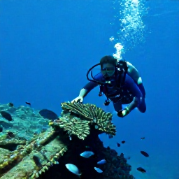Caribbean Holidays, August Diving, A diver examining a sunken shipwreck surrounded by fish in the Caribbean Sea near La Romana