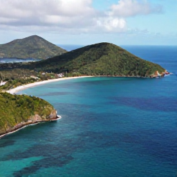 Caribbean Holidays, August Honeymoons, Aerial photograph of the British Virgin Islands in August, showing turquoise water, green hills and secluded beaches beneath soft tropical sunshine
