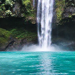 Caribbean Holidays, August Instagram Hotspots, Turquoise waterfall pool and lush tropical rainforest in El Yunque National Forest, Puerto Rico