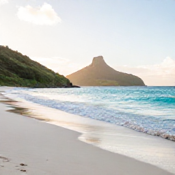 Caribbean Holidays, August Nature Holidays, A quiet tropical beach on Saint Barth&eacute;lemy in August, turquoise water, green hills and soft morning light