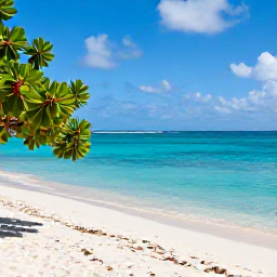 Caribbean Holidays, August Nature Holidays, A quiet turquoise beach on Providenciales in August, with soft white sand, sea grape plants and gently rippling Caribbean water