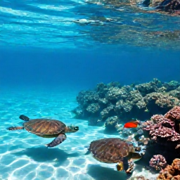 Caribbean Holidays, August Nature Holidays, Snorkellers exploring clear turquoise water above a coral reef in the Tobago Cays, with sea turtles and colourful tropical fish visible below