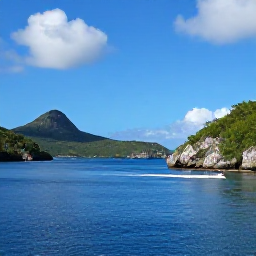 Caribbean Holidays, August Tours, A guided boat tour passing green islands and rocky coves around St Thomas and St John under a sunny August sky