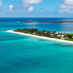 Caribbean Holidays, August Tours, Aerial photograph of turquoise water, white sand beaches and small islands in Turks and Caicos under a bright August sky
