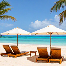 Caribbean Holidays, Bahamas Adults Only, Adults relaxing beside a turquoise Caribbean sea at a quiet Bahamas resort in warm January sunshine