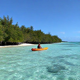 Caribbean Holidays, Bahamas Adventure Holidays, Travellers kayaking through clear shallow water beside mangroves in The Bahamas