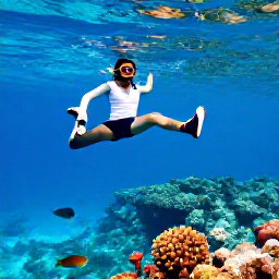 Caribbean Holidays, Bahamas Adventure Holidays, Visitors snorkelling above a colourful coral reef in clear Bahamian water with tropical fish visible below