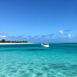 Caribbean Holidays, Bahamas April Tours, Small boat cruising over shallow turquoise water near the Exumas, with sandy cays and bright blue sky