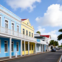 Caribbean Holidays, Bahamas August Holidays, Visitors exploring the National Art Gallery of The Bahamas and historic streets of Nassau with pastel colonial buildings