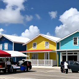 Caribbean Holidays, Bahamas Backpacking, Colourful wooden houses, a local market and friendly island life in Nassau, Bahamas