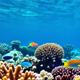 Caribbean Holidays, Bahamas Beach Holidays, Colourful snorkelling scene over a coral reef in the Bahamas, with tropical fish and clear blue water