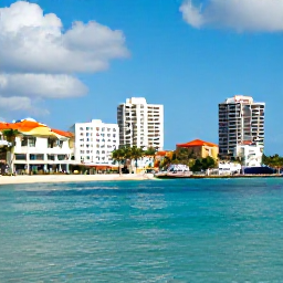 Caribbean Holidays, Bahamas Business Class, Sunny Nassau waterfront in January, turquoise sea, palm trees, colourful buildings, and travellers enjoying a warm Caribbean afternoon