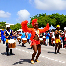 Caribbean Holidays, Bahamas Culture Holidays, Junkanoo festival parade in Nassau with colourful costumes, dancers, drums and cheering crowds