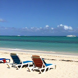Caribbean Holidays, Bahamas December Breaks, Relaxed beach scene at Cable Beach in Nassau, with turquoise water, white sand and sun loungers